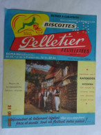 BUVARD BLOTTING PAPER  BISCOTTES  PELLETIER FEUILLETEES FOLKLORE ALSACIEN  REGION DE WISSEMBOURG - Zwieback