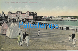 212828 URUGUAY MONTEVIDEO BEACH PLAYA DE LOS POCITOS POSTAL POSTCARD - Uruguay