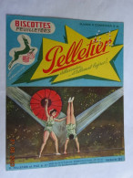 BUVARD BLOTTING PAPER  BISCOTTES  PELLETIER FEUILLETEES CIRQUE ACROBATES FEMININS - Zwieback