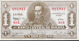 Bolivia 1 Boliviano, P-128c (1952) - UNC - Bolivien