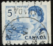 Pays :  84,1 (Canada : Dominion)  Yvert Et Tellier N° :   382 C (o) / Michel 402 C - Roulettes