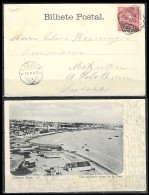 1902 PORTUGAL COVER LISBONNE BELEM TO MEZERLEN (METSERLEN)  SUISSE SWITZERLAND EXTRA RARE - Cartas & Documentos