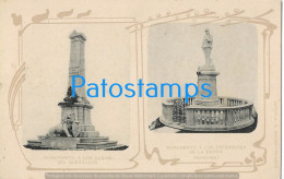 212844 URUGUAY PAYSANDU MONUMENTO A LOS CAIDOS DEL QUEBRACHO & DEFENSORES DE LA PATRIA  POSTAL POSTCARD - Uruguay