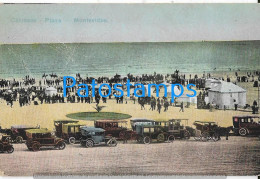 212846 URUGUAY CARRASCO BEACH PLAYA VIEW PARTIAL POSTAL POSTCARD - Uruguay