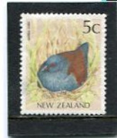 NEW ZEALAND - 1988  5c  SPOTLESS CRAKE  FINE USED - Used Stamps