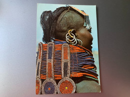 THE NECKLACES OF A TURKANA GIRL KENYA CPM - Kenya