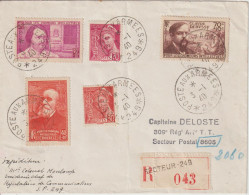 France 1940 Lettre Recommandée Postes Aux Armées 249 Pour Autre Secteur Postal - Guerra De 1939-45