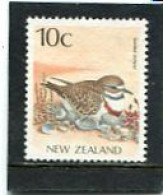 NEW ZEALAND - 1988  10c  BANDED DOTTEREL  FINE USED - Usati
