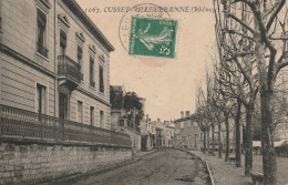 CUSSET VILLEURBANNE (Rhône) La Place Circulée 1911 Timbre Semeuse 5c - Villeurbanne