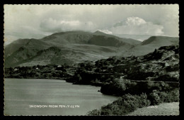 Ref 1631 - 1964 Real Photo Postcard - Snowdon From Pen-Y-Llyn - Caernarvonshire Wales - Caernarvonshire