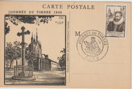 France Carte Maximum Journée Du Timbre 754 Nice 1946 - 1940-1949