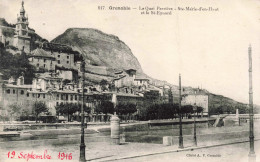 FRANCE - GRENOBLE - Le Quai Perrière - Ste.Marie-d'en-Haut Et Le St-Eynard - Carte Postale Ancienne - Grenoble