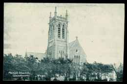 Ref 1631 - Early Postcard - Parish Church Llandudno - Caernarvonshire Wales - Caernarvonshire