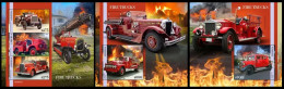 Liberia  2023 Fire Trucks. (134) OFFICIAL ISSUE - Trucks