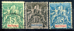 Martinique         34/36 Oblitérés - Oblitérés