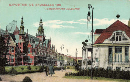 BELGIQUE - Exposition De  Bruxelles - Le Restaurant Allemand - Colorisé - Carte Postale Ancienne - Wereldtentoonstellingen