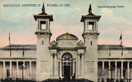 BELGIQUE - Exposition De  Bruxelles -Pavillon Des Colonies Françaises - Colorisé - Carte Postale Ancienne - Wereldtentoonstellingen