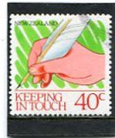 NEW ZEALAND - 1988  40c  KEEPING IN TOUCH  FINE USED - Usados