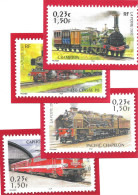 France - 2021 - Les Légendes Du Rail - 4 Cartes Différenes - Prêts-à-poster:Stamped On Demand & Semi-official Overprinting (1995-...)