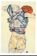 Egon Schiele - Frau Die Sich Auskleidet - Schiele