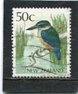 NEW ZEALAND - 1988  50c  KINGFISHER  FINE USED - Used Stamps