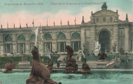 BELGIQUE - Exposition De Bruxelles - Palais De La Belgique Et Le Grand Bassin - Carte Postale Ancienne - Exposiciones Universales