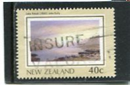 NEW ZEALAND - 1988  40c  LAKE  PUKAKI  FINE USED - Oblitérés