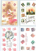 France - 2020 - Le Langage Des Timbres - 4 Cartes Différentes - PAP: TSC Und Halboffizielle Aufdrucke