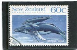 NEW ZEALAND - 1988  60c  WHALES  FINE USED - Gebraucht