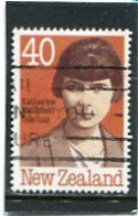 NEW ZEALAND - 1989  40c  K. MANSFIELD  FINE USED - Used Stamps