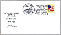 20 Aniversario Del Submarino Nuclear USS KEY WEST (SSN-722) - 20th Anniversary. Norfolk VA 2007 - Sous-marins