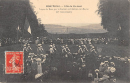 CPA 51 MONTMIRAIL / FETE DU Bx JEAN / LECON DE BOXE PAR LA SOCIETE DE CHALONS SUR MARNE / 2e MOUVEMENT - Montmirail