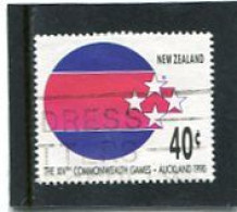 NEW ZEALAND - 1989  40c  COMMONWEALTH  GAMES LOGO  FINE USED - Used Stamps