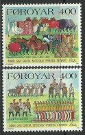 Faroe Islands 1994 MNH 2v, End Of Winter, Goat, Deer, Cattles, Duck - Canards