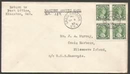 1935 Nascopie Cover 4c Princess Elizabeth Craig Harbour NWT Eastern Arctic Mail - Histoire Postale