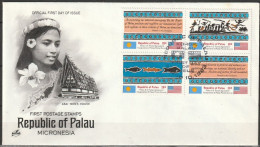 Palau 1983 FDC MiNr.1 - 4 Postalische Unabhängigkeit ( D 3587 )günstige Versandkosten - Palau