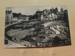 Bruxelles  CARTE PHOTO  Mont Des Arts En Construction    RARE !!! - Brussels (City)