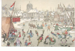 ANTON PIECK. Ijspret - Ice Skating - Pieck, Anton