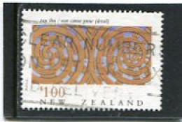 NEW ZEALAND - 1990  1$  CANOE  PROW  FINE USED - Gebraucht