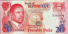 Botswana 20 Pula, P-10b (1982) - UNC - Botswana