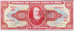 Brazil 10 Centavos, P-185a (1966) - UNC - Brésil