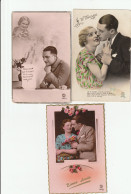 Couples Années 1935 Et 1956. Lot De 3 Cartes. Edition P-C Paris - Couples