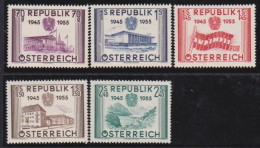 Österreich   .    Y&T    .   845/849       .   **       .    Postfrisch - Nuevos
