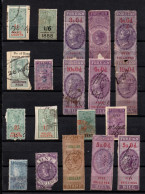 Set Of 19 Fiscal Revenue Stamps UK - Fiscaux