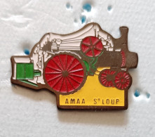 Pin's AMAA St Loup Tracteur Ancien Signé Promodif - Transports