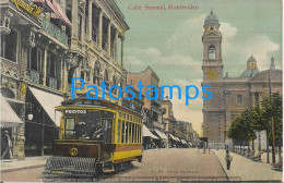 212867 URUGUAY MONTEVIDEO STREET CALLE SARANDI & TRANVIA TRAMWAY POSTAL POSTCARD - Uruguay