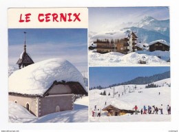 73 LE CERNIX Vers Flumet Ugine La Chapelle Les Pistes Le Mont Charvin VOIR DOS Postée De Crest Volant En 1986 - Ugine