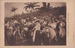 A Costa Rica Painting Aleardo Villa Born In Ravallo  Picking Fruits Beautiful Girls - Costa Rica