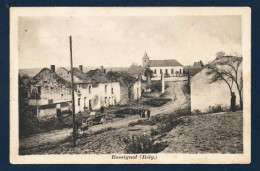 Rossignol (Tintigny). Rue De L'Eglise St. Nicolas. Maisons En Ruines. Kriegsgefangenensendung  Lager Hassenberg.1915 - Tintigny