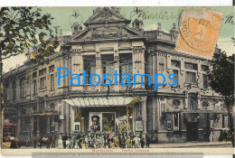 212887 URUGUAY MONTEVIDEO TEATRO URQUIZA CIRCULATED TO ARGENTINA POSTAL POSTCARD - Uruguay